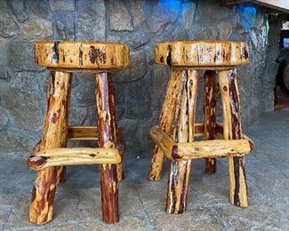 Rustic Western Barstools without back
