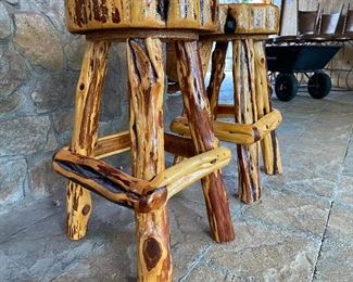 Rustic Western Barstools without back