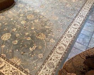 Large Turkish Gray/Beige Area Rug is
9ft 2in x 12ft 5in
