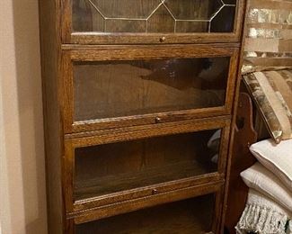 Barrister Style Glass Front Bookcase