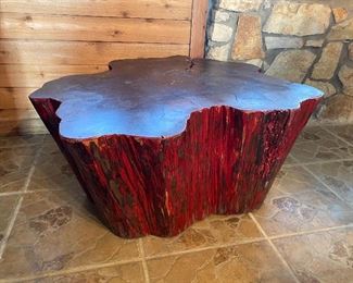 Upscale Western Decor Live Edge Stump Table 2of2
17in tall 35/37in across