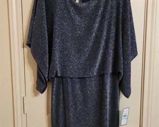 New Jessica Howard Formal Blue Shimmer Dress. Size 8 with new tags attached