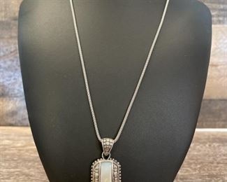 925 Silver Necklace weighs 13.4 grams