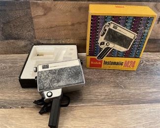 Vintage Kodak M24 Instamatic Movie Camera Super 8, circa 1970’s. In original box