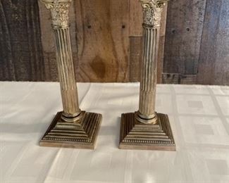(2) Towle Silver Plate Candle Sticks
Stand 10.5in tall

