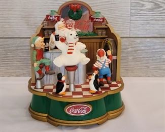 1994 Collectible Coca-Cola Polar Bear Music Box