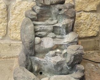 Outdoor Rock Water Fountain
27in tall x 18in base