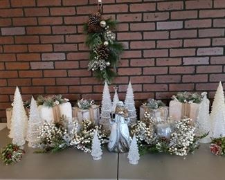 Winter Frost Christmas Decor Lot