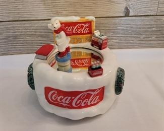 1998 Coca Cola Collectable Polar Bear Music Box Plays ‘Always Coca Cola’
