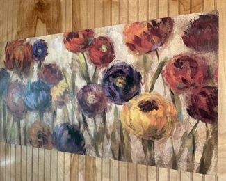 Flowers Paint on Canvas is 39in x 20in