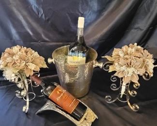 Aluminum Wine Bucket, Holder, and Flower Rings