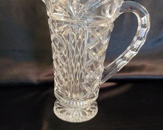 Fabulous Cut Crystal Pitcher w Applied Handle ABP?