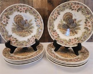 (10) Thanksgiving Salad plates