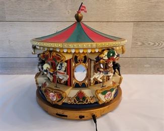 Replica of 1874 Holiday Carousel, Animated