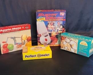 (4) "As Seen on TV" Type Kitchen Gadgets, in boxes