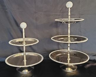 (2) Tiered Stands, 2 tier & 3 tier