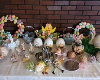 Easter Decor Lot, as pictured