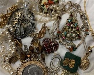 Costume jewelry including two 1/10 10k gold filled