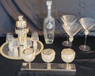Tahari Cocktail Shaker and other Bling Barware