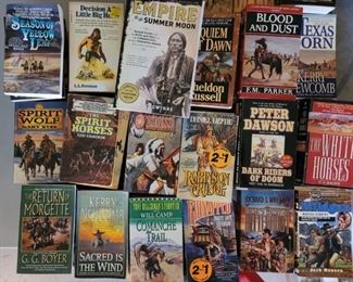 80-100 or more Paperback Western Books