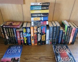 Thrillers- Stephen King, Stuart Woods, Clive Cussler, & David Baldacci