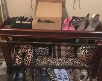 An alter was obviously  built here out of shoes & leopard pillows, but I’m not sure what we are supposed to worship.