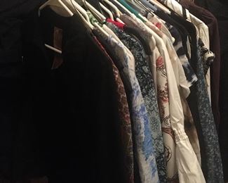 Lots of shirts and blouses