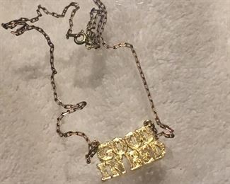 Hmmm...yeah, wear a necklace about that. Might as well.