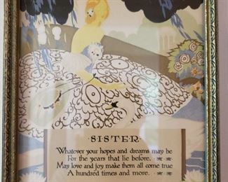 several framed poems and mottos