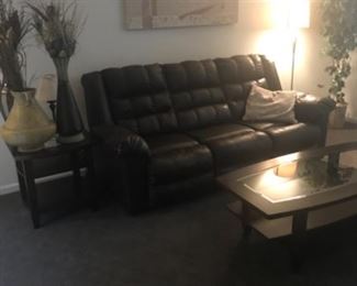 Brown 3 seat sofa $200