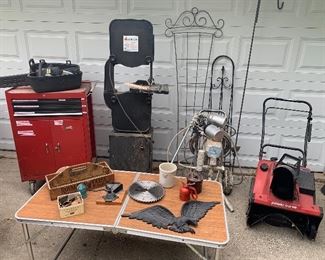Craftsman Tool Chest, 14" Band Saw, Toro Snowblower