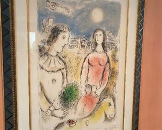 Marc Chagall "Le Couple au Crepuscule"