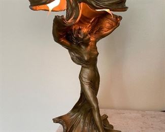 Larche bronze lamp Rockefeller studio