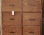 Quarter Sawn Oak Double File Cabinet