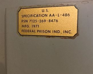 Federal Prison lockers 