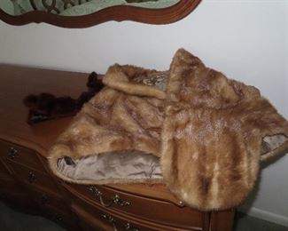 Vintage Mink Shawl - Hat - We have Mink strips as well. 