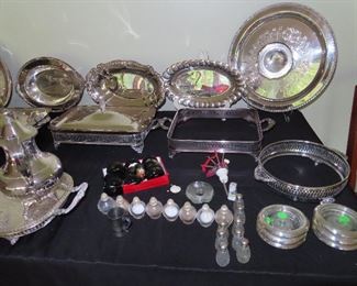 Vintage Salt Pepper Shakers - Sterling and Silverplate