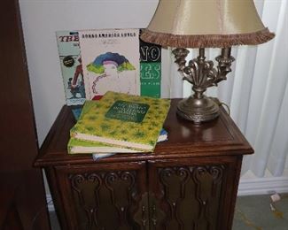 Midcentury Cabinet - Piano Books - Lamp