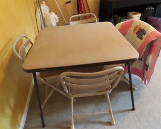 Card Table with 4 Chairs