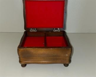 Small Wood Jewelry Chest