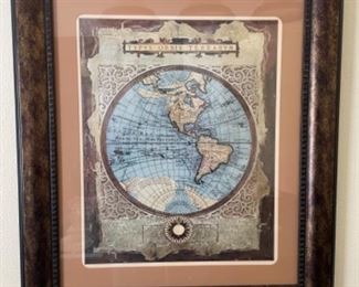 TYPVS ORBIS TERRAVM Framed Wall Art