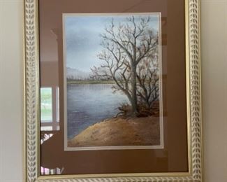 Lake View Framed Print 