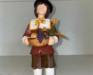 Wood Hand Carved Male Pilgrim