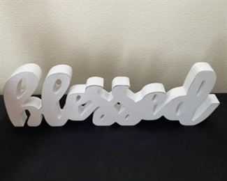 Wooden “Blessed” Logo 