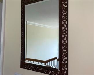 Brown Scroll Wall Mirror