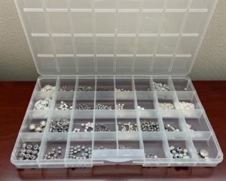 Jewelry Making Kit Silver Beads