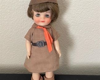 EFFANBEE Girl Scout Brown Uniform Doll