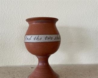 Clay Chalice “And the two shall become one”
