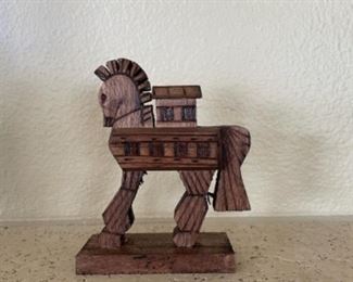 Small Wood Horse Carving