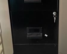 2 Office Cabinets - Black